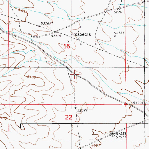 Topographic Map of Tub Spring Gulch, NV