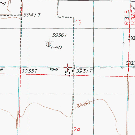 Topographic Map of Tule Ranch, NV