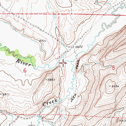 Topographic Map of Tule Valley, NV