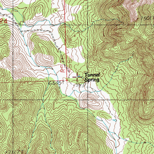 Topographic Map of Tunnel Spring, NV