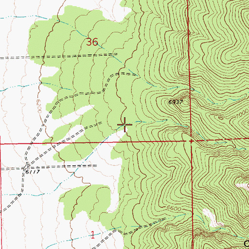 Topographic Map of Twin Canyon, NV