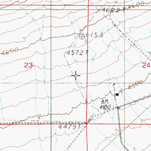 Topographic Map of Twin Canyon, NV