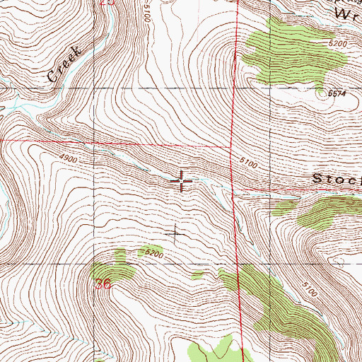 Topographic Map of Twin Springs Canyon, NV