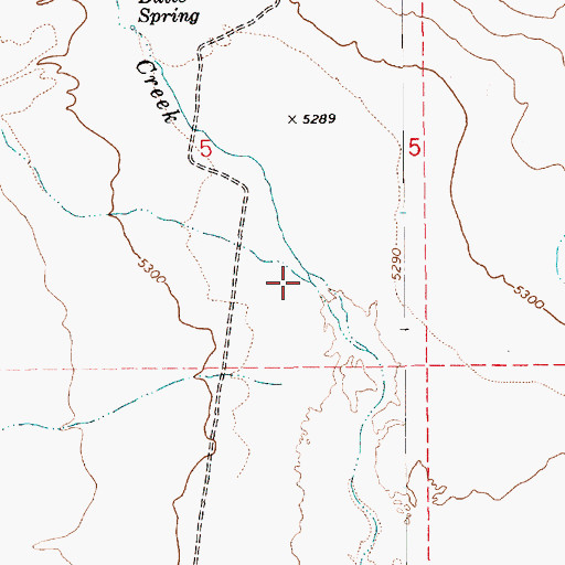 Topographic Map of Tybo Creek, NV