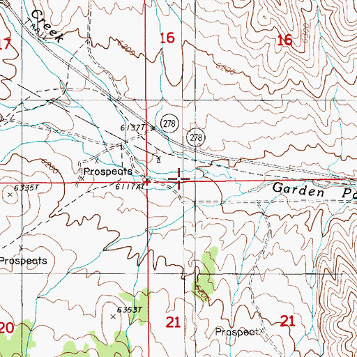 Topographic Map of Tyrone Creek, NV
