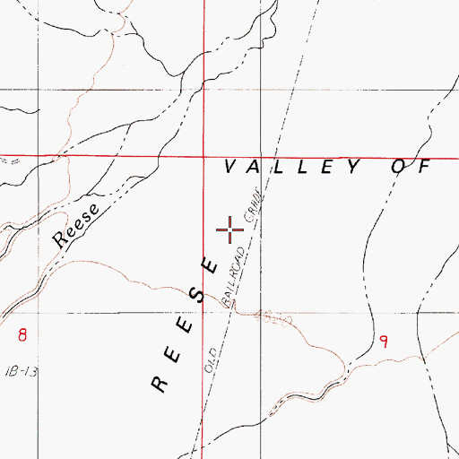Topographic Map of Valley of the Moon, NV