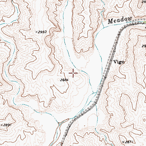 Topographic Map of Vigo Canyon, NV