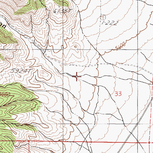 Topographic Map of War Canyon, NV