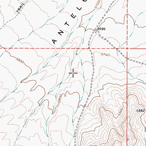Topographic Map of Water Canyon, NV