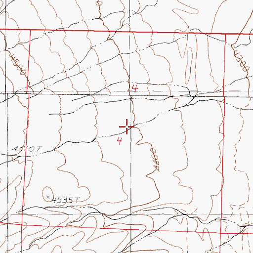 Topographic Map of Water Canyon, NV