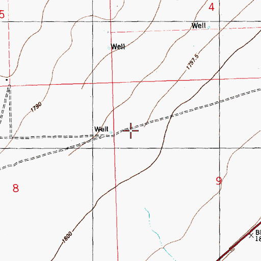 Topographic Map of Water Canyon, NV