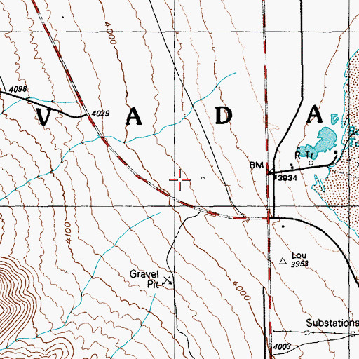 Topographic Map of Weather Tower Number 6-280, NV