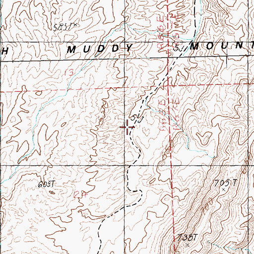 Topographic Map of Weiser Valley, NV