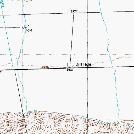 Topographic Map of Well B, NV