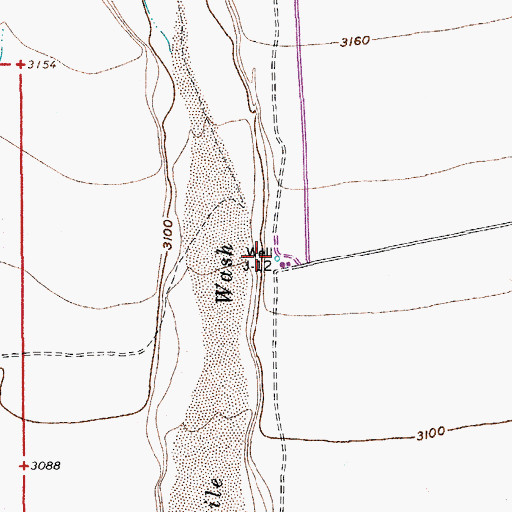 Topographic Map of Well J-Twelve, NV