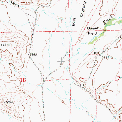 Topographic Map of West Fork Beaver Creek, NV