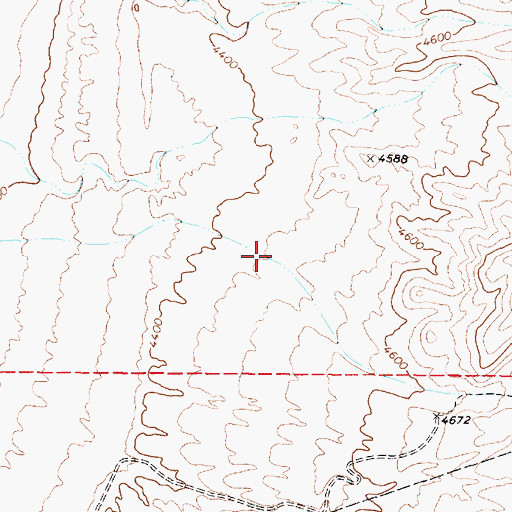 Topographic Map of West Job Canyon, NV