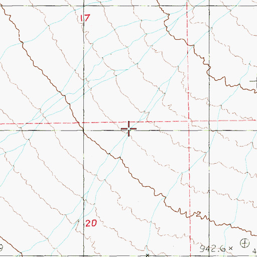 Topographic Map of Wheeler Wash, NV