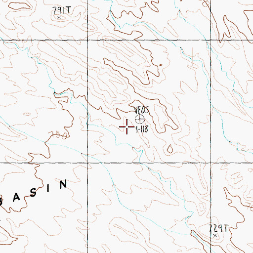 Topographic Map of White Basin, NV