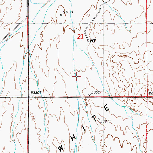 Topographic Map of White Flats, NV