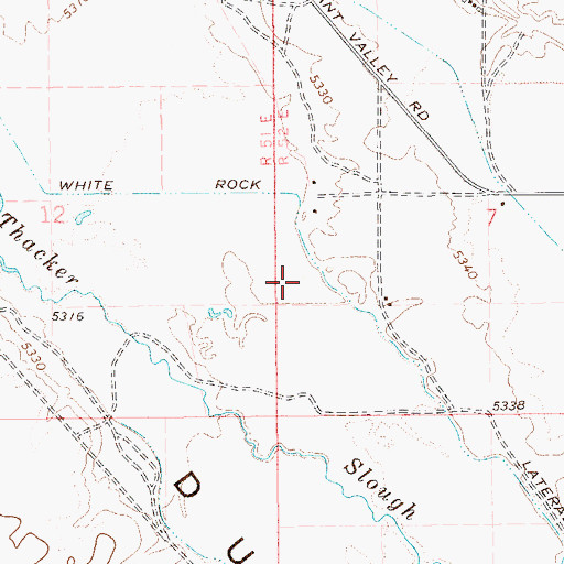 Topographic Map of White Rock Lateral, NV