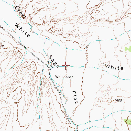 Topographic Map of White Sage Canyon, NV