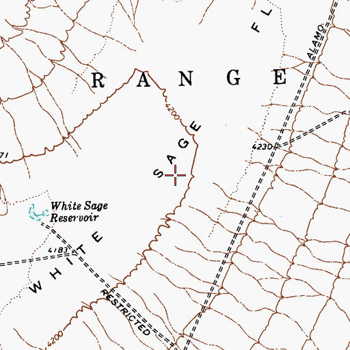 Topographic Map of White Sage Flat, NV