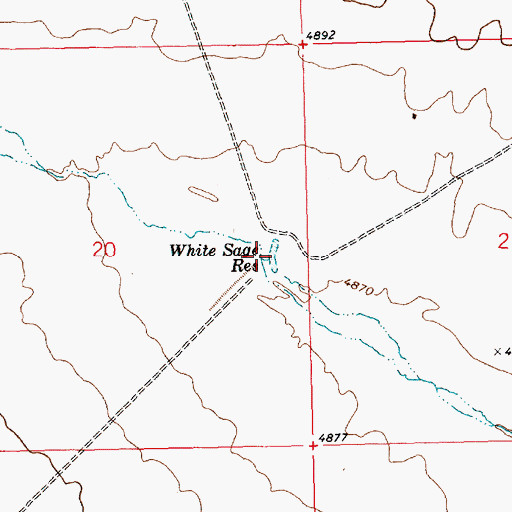 Topographic Map of White Sage Reservoir, NV