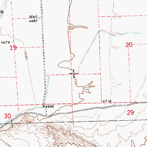 Topographic Map of White Wash, NV