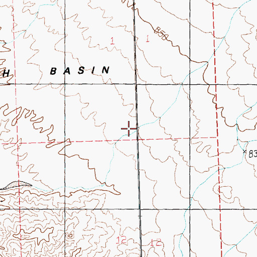 Topographic Map of Whitney Ridge, NV