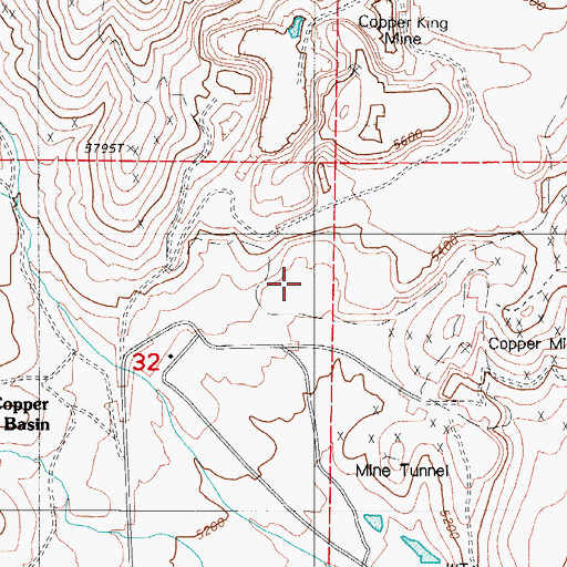 Topographic Map of Widow Mine, NV