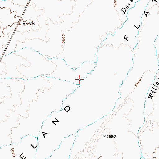 Topographic Map of Wieland Flat, NV