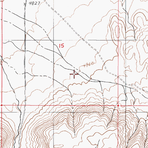 Topographic Map of Wild Range Canyon, NV