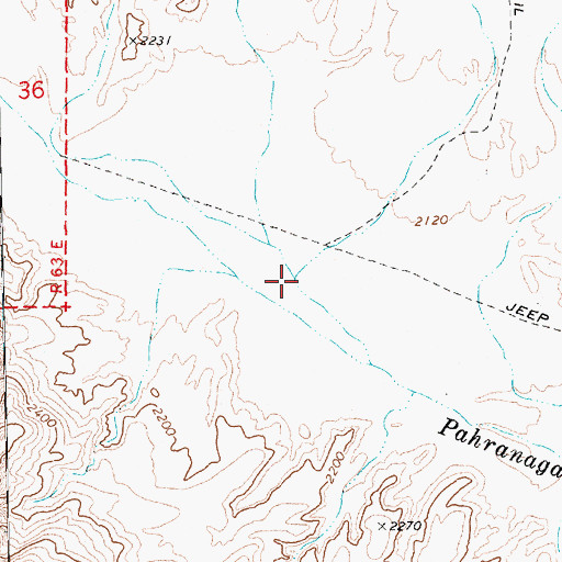 Topographic Map of Wildcat Wash, NV