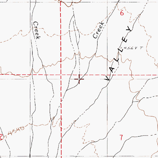 Topographic Map of Wilder Creek, NV
