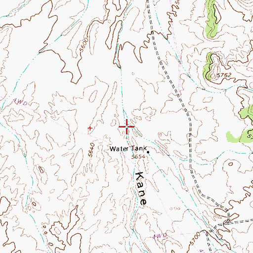 Topographic Map of Wildhorse Canyon, NV
