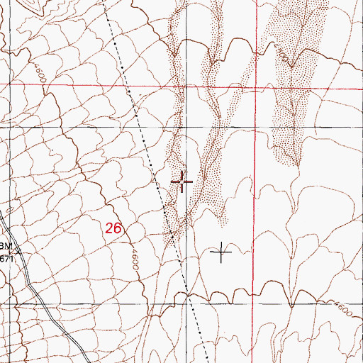Topographic Map of Wildhorse Canyon, NV
