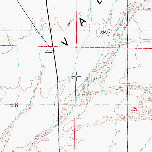 Topographic Map of Willow Canyon, NV