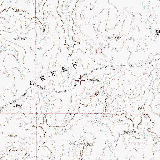 Topographic Map of Willow Creek Ridge, NV
