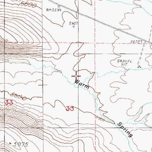 Topographic Map of Wilson Canyon, NV