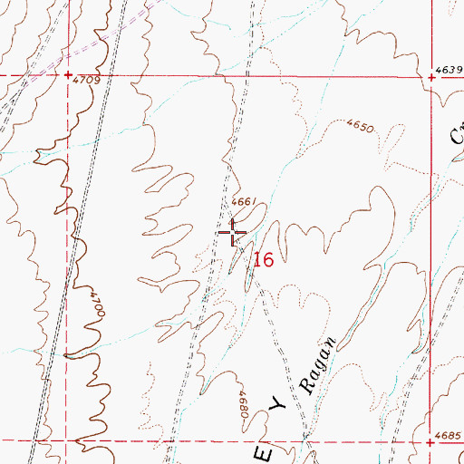 Topographic Map of Wilson Creek, NV