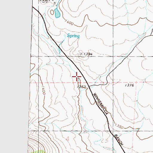 Topographic Map of Winnemucca Valley, NV