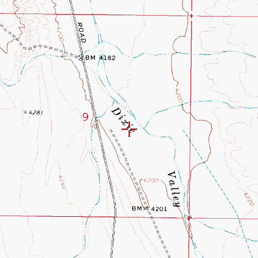 Topographic Map of Wonder Wash, NV
