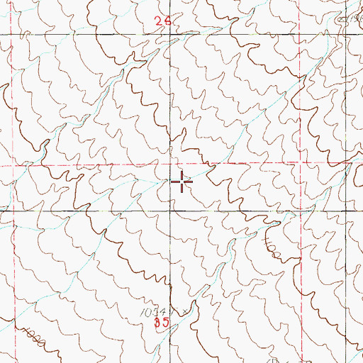 Topographic Map of Wood Canyon, NV