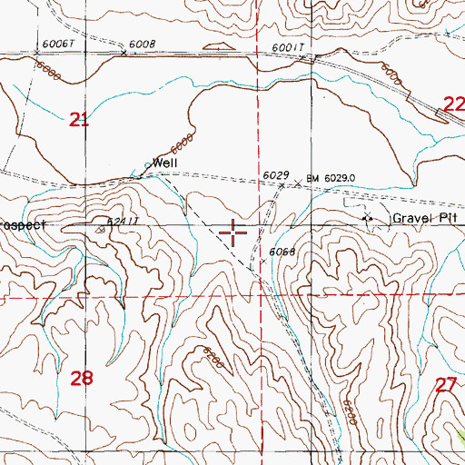 Topographic Map of Yahoo Canyon, NV