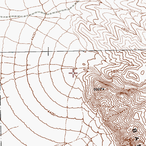 Topographic Map of Yellowjacket Canyon, NV