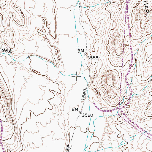 Topographic Map of Yucca Wash, NV