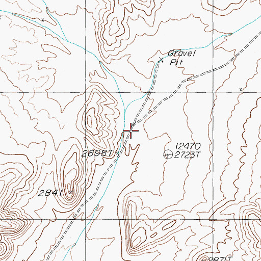 Topographic Map of Solitario Wash, NV
