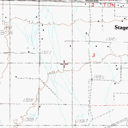 Topographic Map of Stagecoach Valley, NV