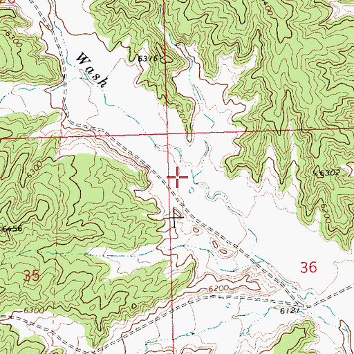 Topographic Map of Bowling Wash, NV